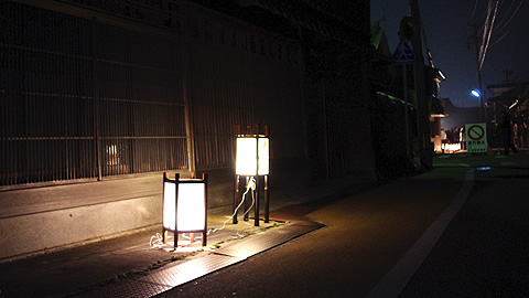 市場庄、川柳・俳句行灯点灯式写真