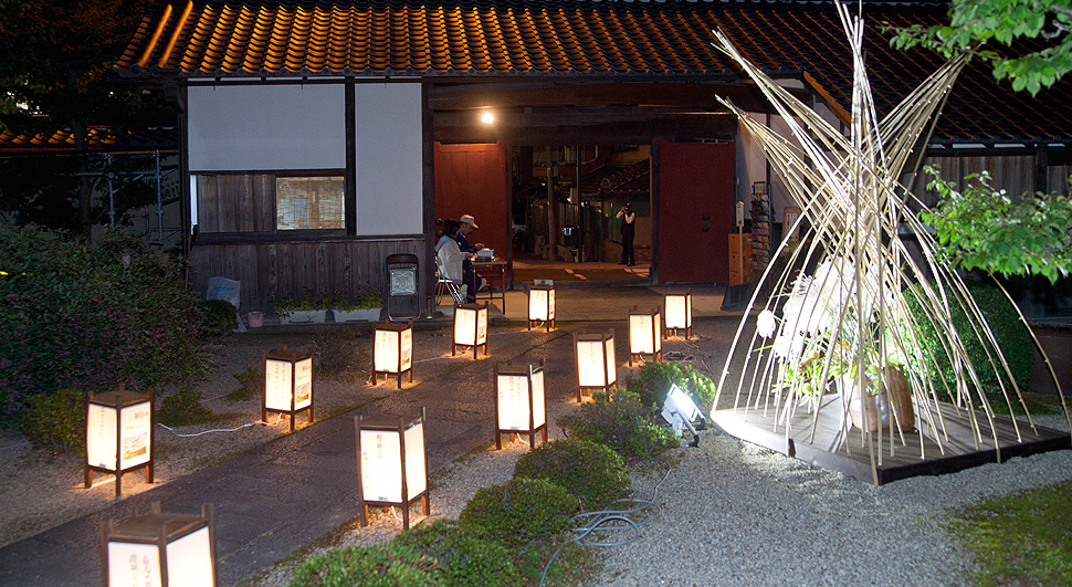 伊賀上野 「あかりサミットin伊賀」行灯点灯