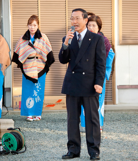 漕代地区（早馬瀬町・稲木町）行灯点灯式