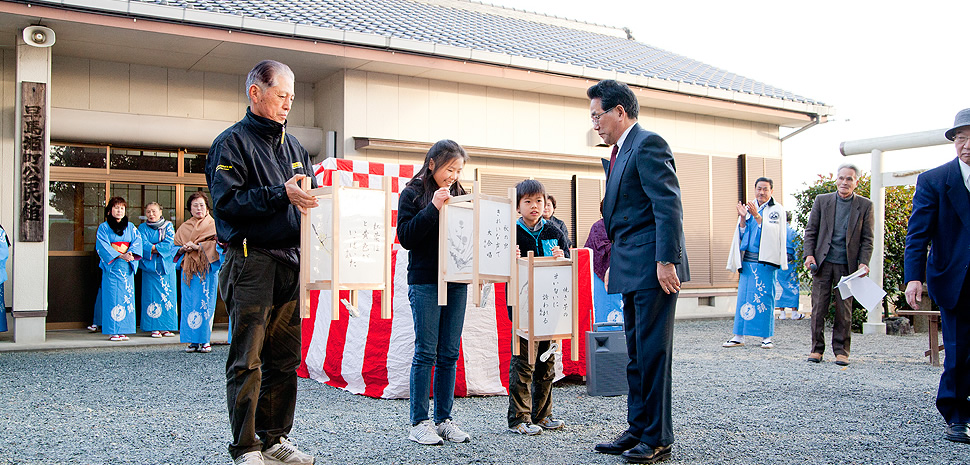 漕代地区(早馬瀬町・稲木町)行灯点灯式