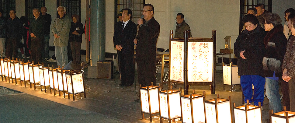 明和町竹川 川柳・俳句行灯点灯式