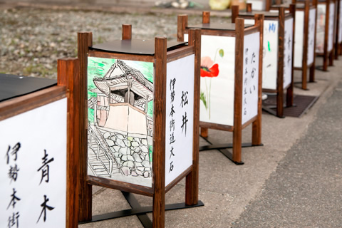大石行灯点灯式