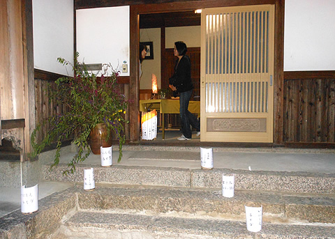 賀市島ヶ原（大和街道）竹灯の宴