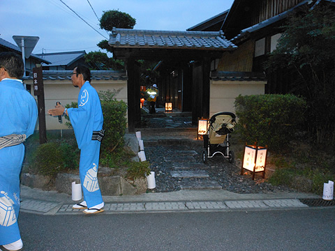 賀市島ヶ原（大和街道）竹灯の宴