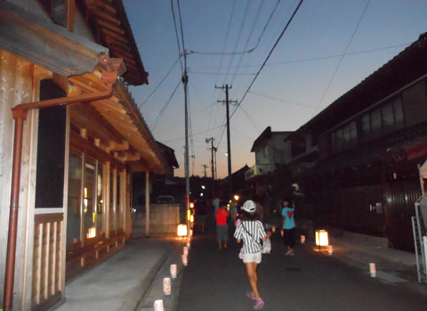 第10回しまがはら竹灯の宴　行灯点灯式