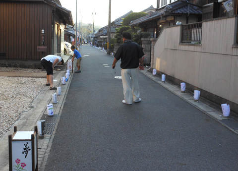 第10回しまがはら竹灯の宴　行灯点灯式