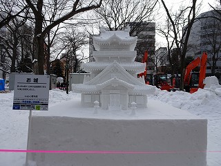 釧路の氷まつり、さっぽろ雪まつりに参加された一部の作品