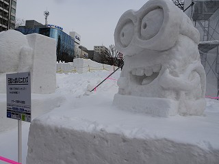 釧路の氷まつり、さっぽろ雪まつりに参加された一部の作品