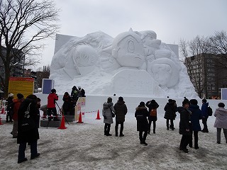 釧路の氷まつり、さっぽろ雪まつりに参加された一部の作品