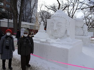 釧路の氷まつり、さっぽろ雪まつりに参加された一部の作品