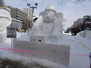 釧路の氷まつり、さっぽろ雪まつりに参加された一部の作品