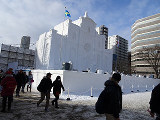 釧路の氷まつり、さっぽろ雪まつりに参加された一部の作品