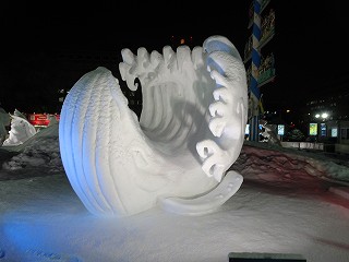 釧路の氷まつり、さっぽろ雪まつりに参加された一部の作品
