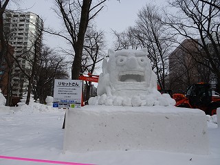 釧路の氷まつり、さっぽろ雪まつりに参加された一部の作品