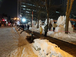釧路の氷まつり、さっぽろ雪まつりに参加された一部の作品