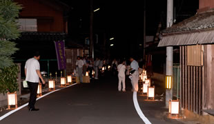 松阪市御城番　行灯点灯
